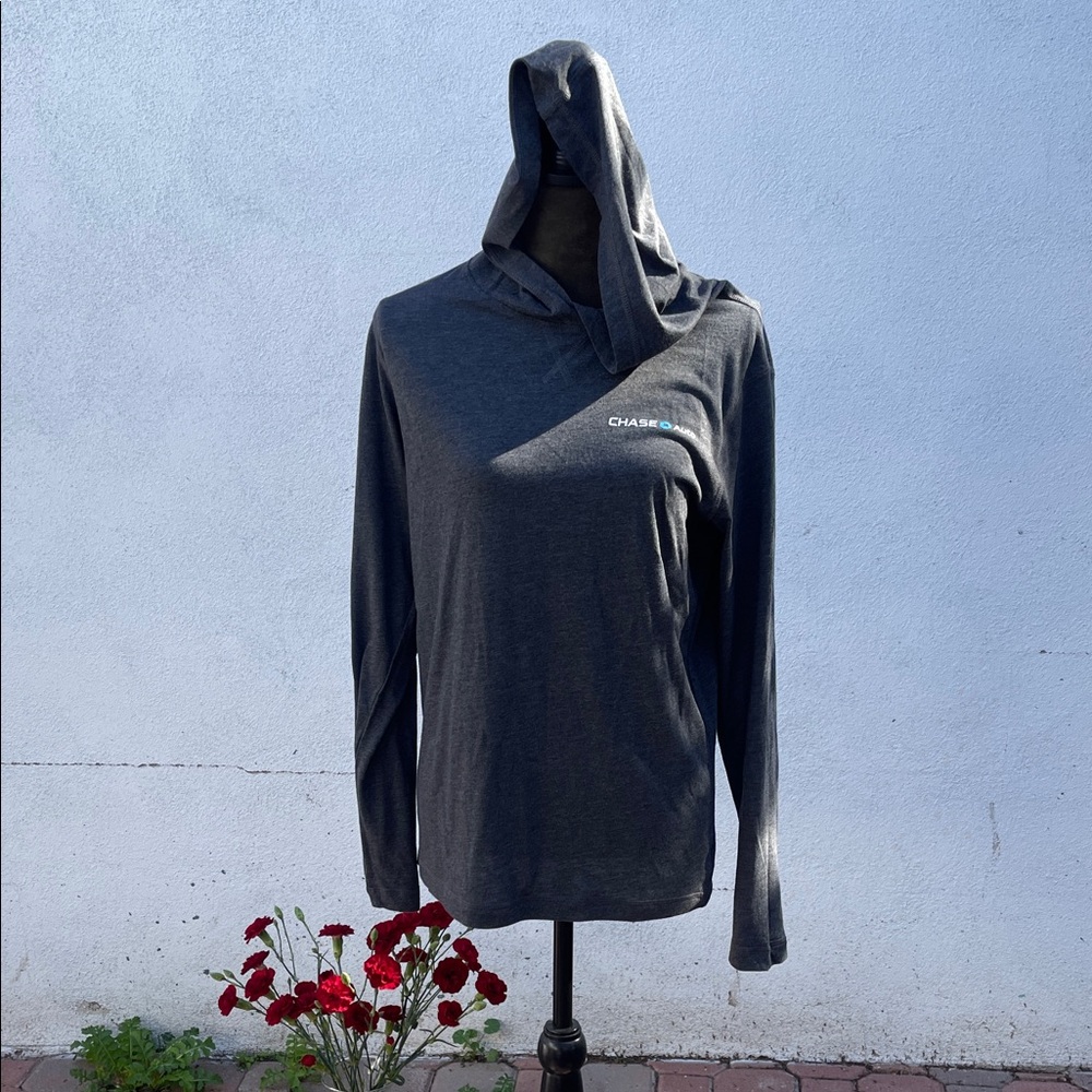 Chase Charcoal Gray Hooded Long Sleeve Shirt